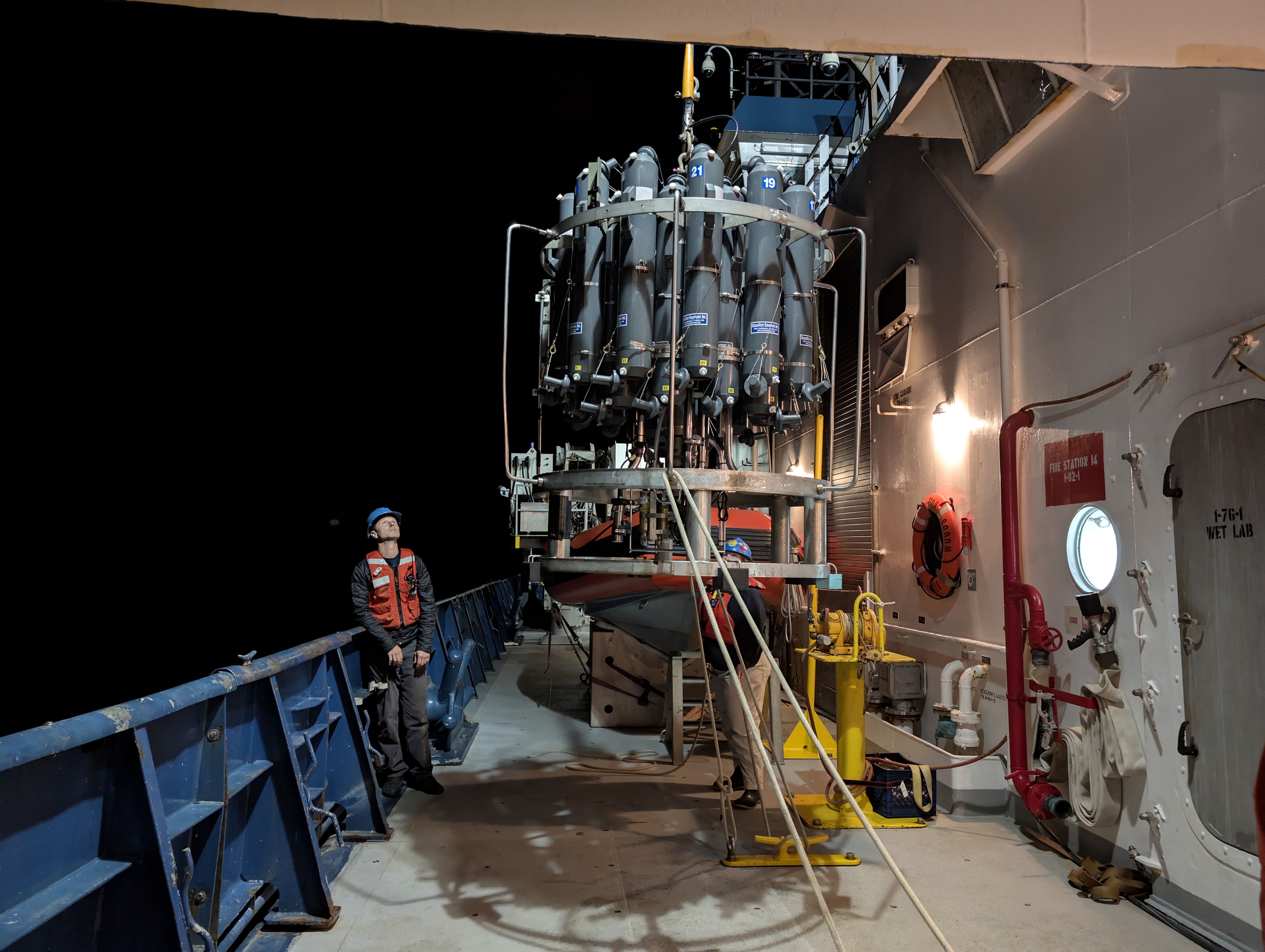 CTD Rosette Water Column Deployment